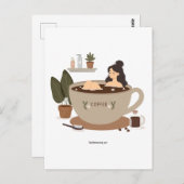 Opsnuiven met wat koffie briefkaart (Voorkant / Achterkant)