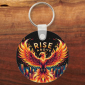 Opstaan boven Phoenix Fire Sleutelhanger (Achterkant)