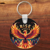 Opstaan boven Phoenix Fire Sleutelhanger (Voorkant)
