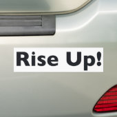 Opstaan! Bumpersticker (Op auto)