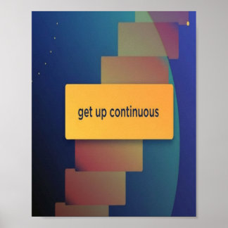 opstaan continu poster
