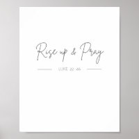 opstaan en Luke 22:46 Poster en Prints bidden
