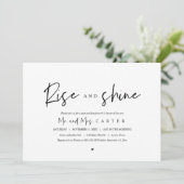 Opstaan en schijnen, na-huwelijksfeest kaart (Staand voorkant)