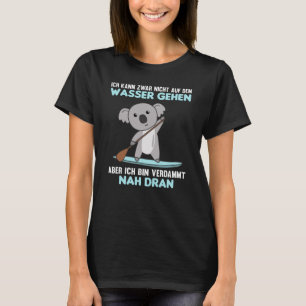Opstaan met het oppakken van Koala Funny Paddling T-shirt