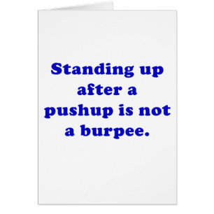 Opstaan nadat een Pushup geen Burpee is