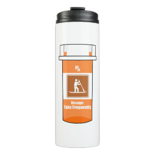 Opstaan peddelen is mijn medicijn thermosbeker