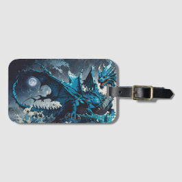 Opstaan uit de Oceans-Dragon Artwork Bagagelabel