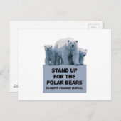 Opstaan voor de poolse Beren Briefkaart (Voorkant / Achterkant)