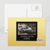 Opstaan voor school briefkaart (Voorkant / Achterkant)