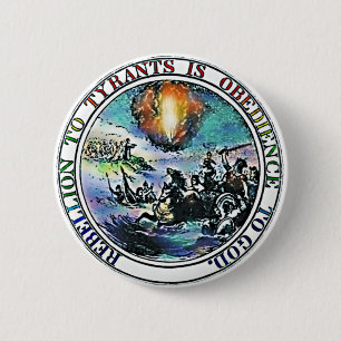 Opstand aan de Grote Verbinding van Tyrannen Ronde Button 5,7 Cm