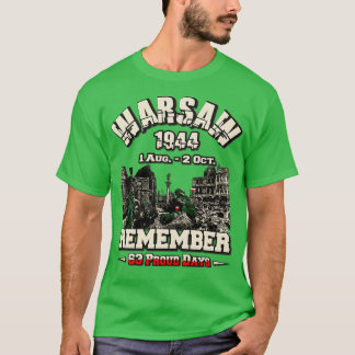 Opstand in Warschau 1944 Powstanie warszawskie T-shirt