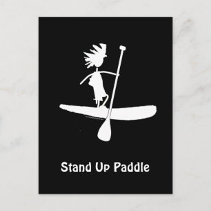 Opstand voor het Silhouette-ontwerp van de pedel Briefkaart
