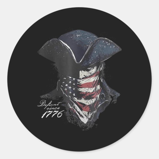 Opstandig sinds 1776 ronde sticker (Voorkant)