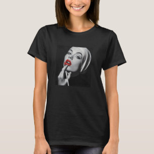 Opstandige non met lippenstift, opstandige non t-shirt