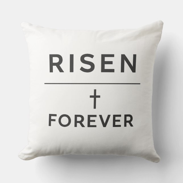 Opstanding + Forever Sticker  Kussen (Voorkant)