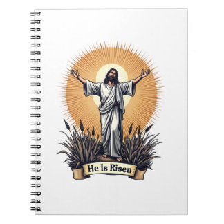 Opstanding Jezus Vintage Gravure T-Shirt Geloof ( Notitieboek