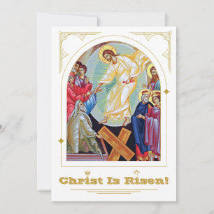 Opstanding van Christus "Anastasis" Orthodoxe Pase Kaart