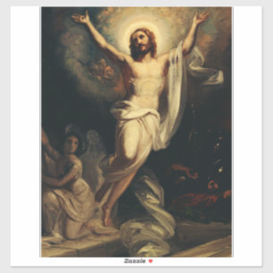 Opstanding van Christus door Robert Wilhelm Ekman Sticker