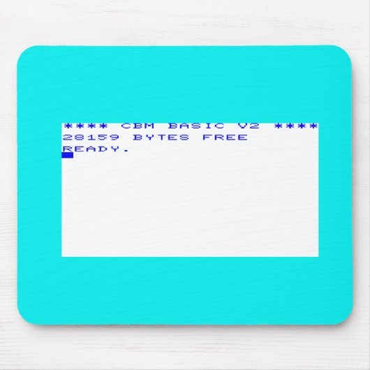 Opstartscherm Vic20 commodore Muismat (Voorkant)