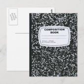 Opsteller van het boek Student Briefkaart (Voorkant / Achterkant)