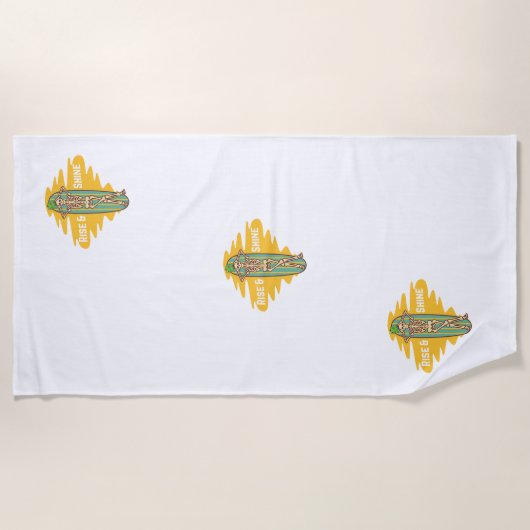 opstijgen en schijnen strandlaken (Voorkant)