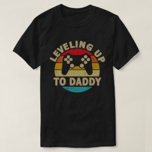 Opstijgen naar Daddy Gamer Zwangerschapsaankondigi T-shirt