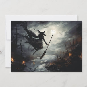 Opstijgend, Heksen Halloween Feestdagenkaart