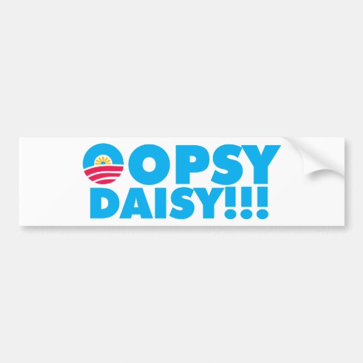 OPSY DAISY! Bumpersticker (Voorkant)