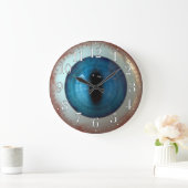 Opthalmoloog Eye Doctor Weird Fun Blue Eye Clock Grote Klok (Huis)