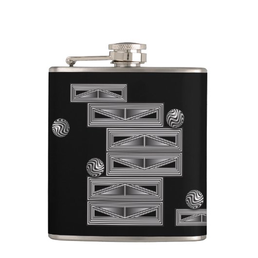 Optica via vormen heupfles (Voorkant)