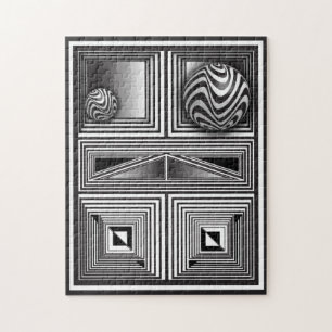 Optica via vormen legpuzzel