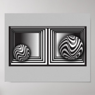 Optica via vormen poster