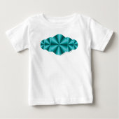 Optical Illusion Aqua Kind en Baby Light Shirt (Voorkant)