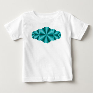 Optical Illusion Aqua Kind en Baby Light Shirt