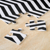 Optical Illusion Black White Chevron Patterns Cool Legpuzzel (Zijkant)