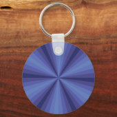 Optical Illusion Blue Sleutelhanger (Voorkant)