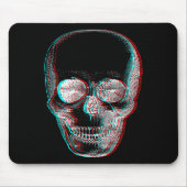 Optical Illusion Halloween Skeleton Skull Muismat (Voorkant)