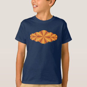Optical Illusion Oranje Kind en Baby Dark Shirt