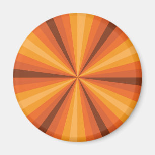 Optical Illusion Oranje magneet