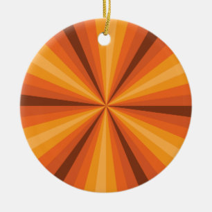 Optical Illusion Oranje Ornament