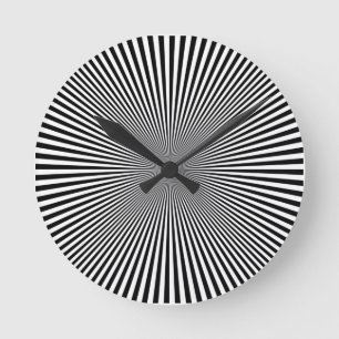 optical illusion ronde klok