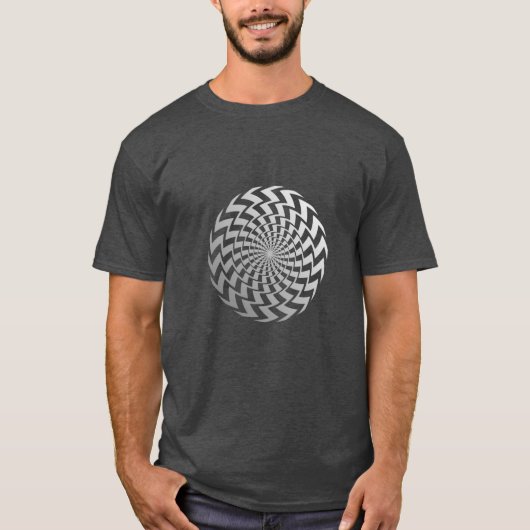 Optical Illusion Spiral T-shirt (Voorkant)