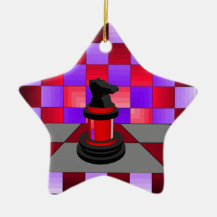 Optical Knight Chess CricketDiane 2013 Keramisch Ornament