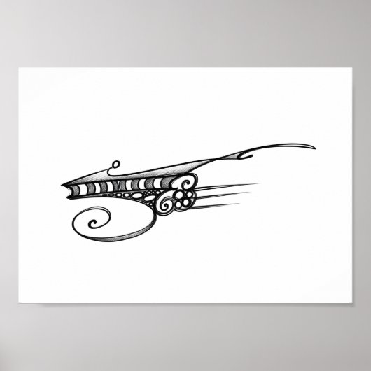 Optical space ship poster (Voorkant)