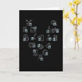 Opticiaanse hartbril kaart (Gele Bloem)