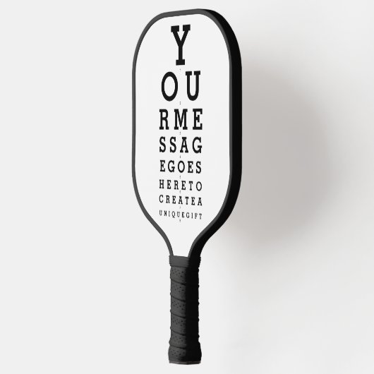 Optician Chart Aangepast bericht Pickleball Paddle (Links)