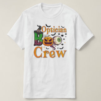 Opticien Boo Crew Ghost Funny Opticien Halloween T-shirt