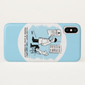 Opticien controleert het draaien op een optische w Case-Mate iPhone case (Achterkant (horizontaal))