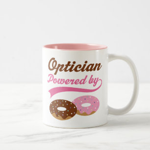 Opticien Funny Gift Tweekleurige Koffiemok