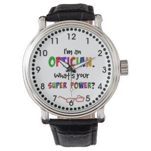Opticien humor, kleurrijk leuk ontwerp horloge